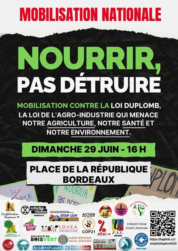Nourrir, pas détruire !